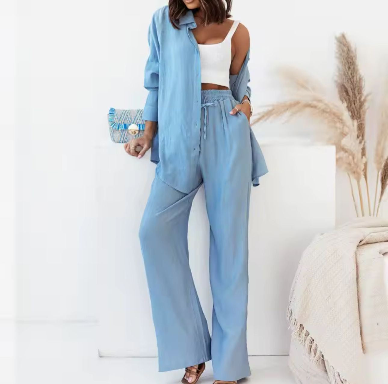 Completo Melany con canottiera in omaggio comodo e pratico tutte le taglie disponibili Made in Italy❤️